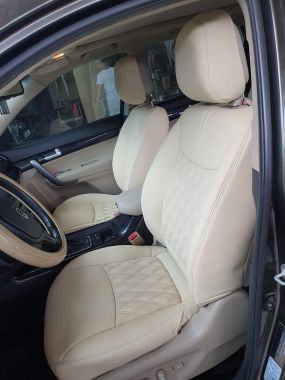 May Lắp Áo Da Cao Cấp Xe Kia Sorento 2015