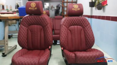 Bọc nệm ghế da xe Audi Q7, bọc da Anh Quốc