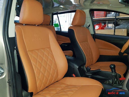 Mẫu bọc ghế da Toyota Vios 2018 sau khi được bọc