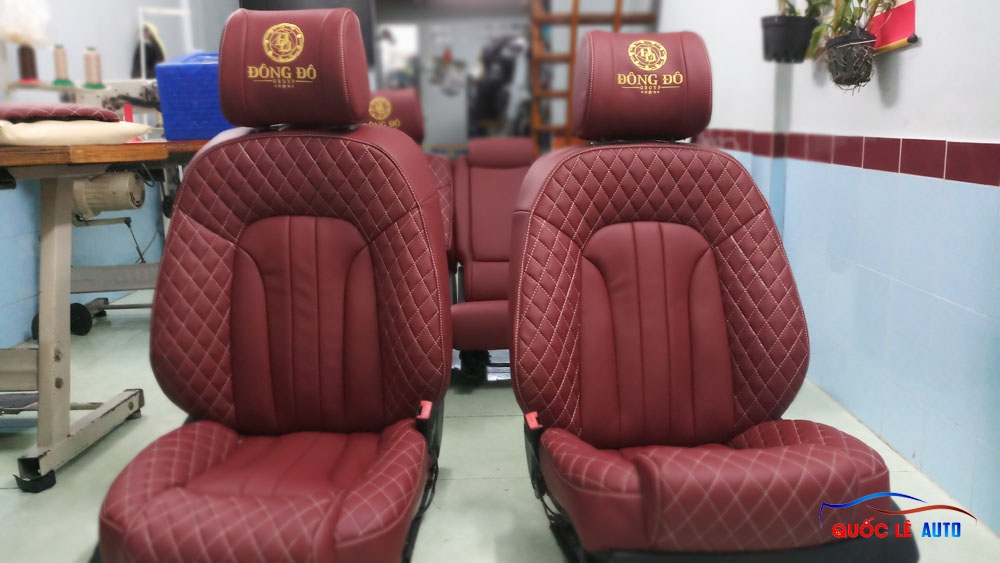 Bọc nệm ghế da xe Audi Q7, bọc da Anh Quốc
